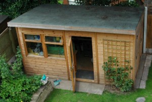 The workshop in the garden